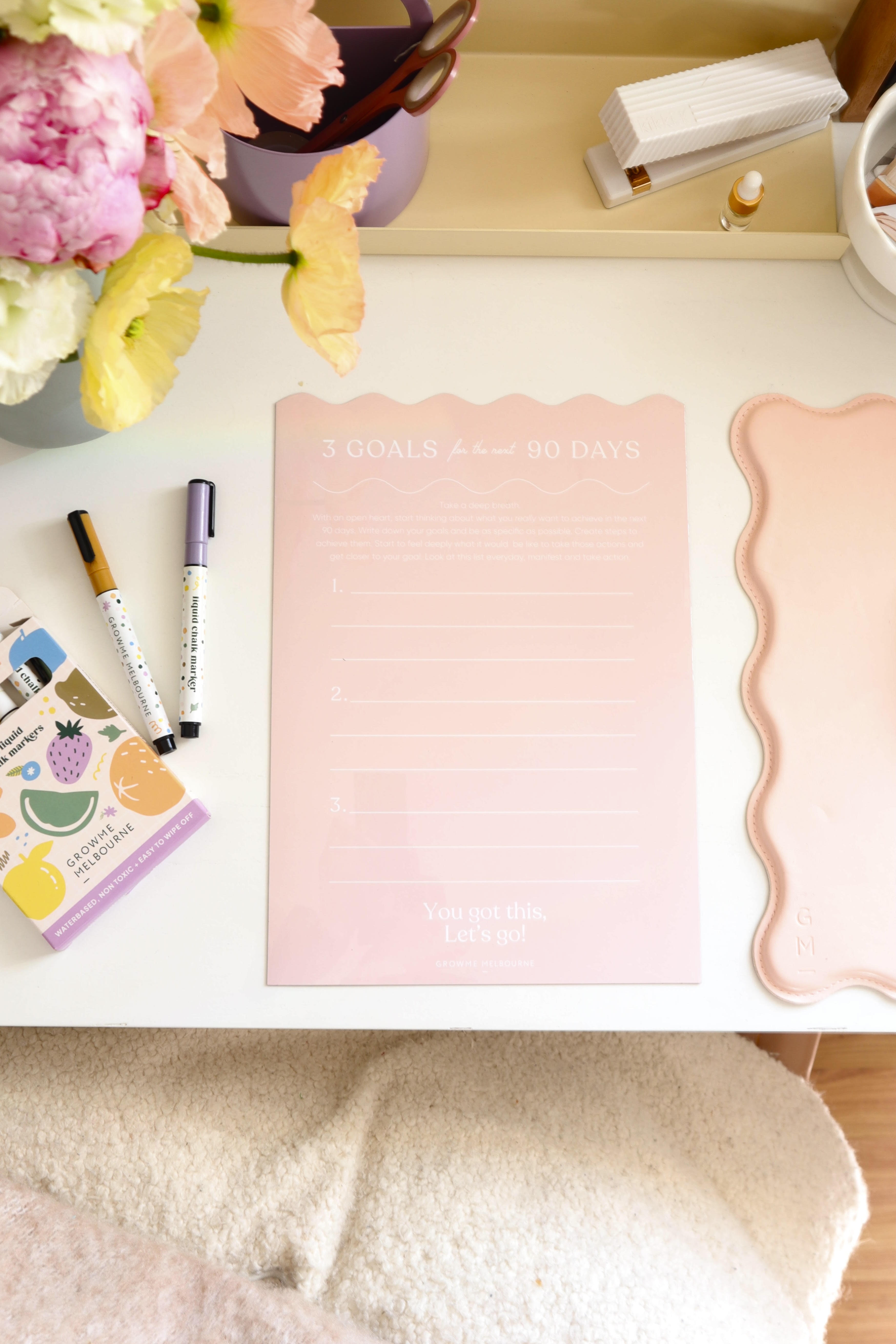 90 Day Planner - Wave Peach