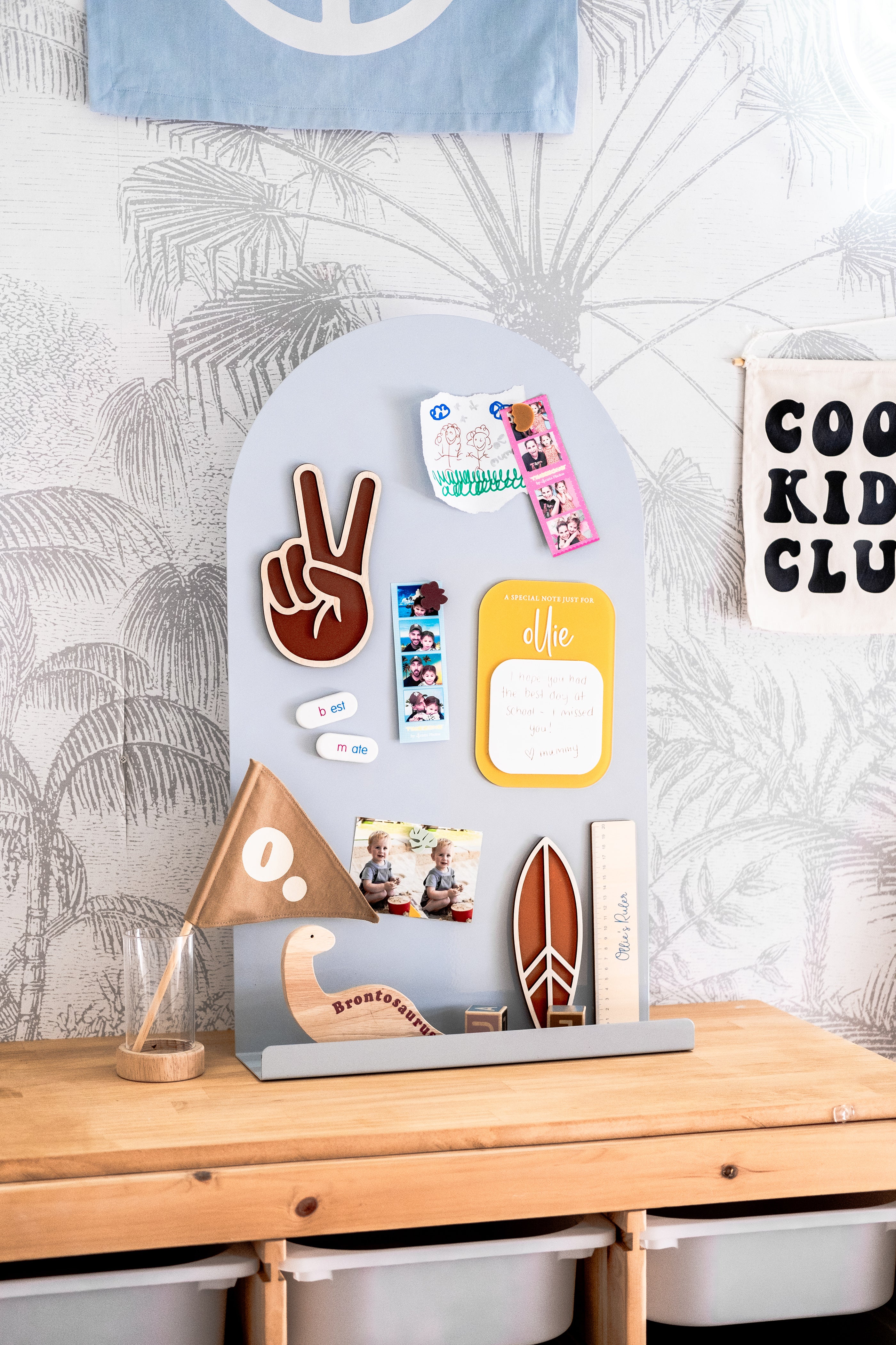 Moodyboard Magnetic Board - Dusty Blue