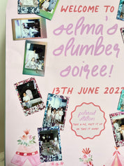 Polaroid Station Poster Template - Slumber Soiree