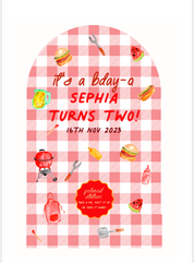 Polaroid Station Poster Template - BBQ Theme