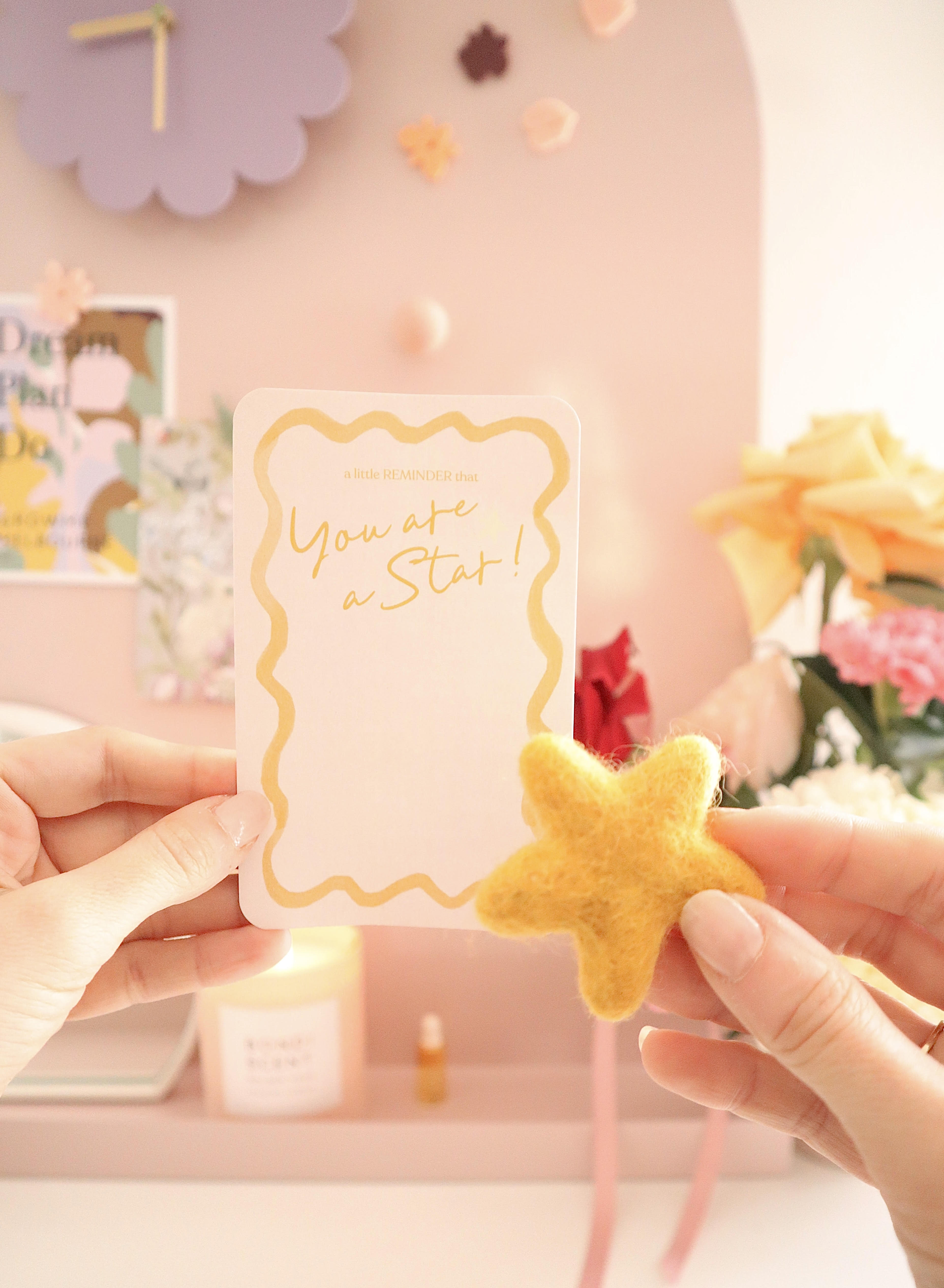Affirmation Magnet - You are a Star (Yellow)