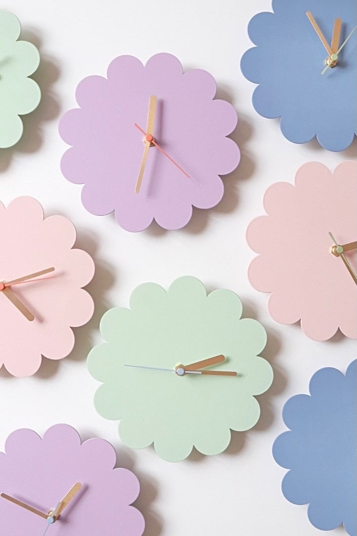 Petal Clock - Lilac - Growme Melbourne