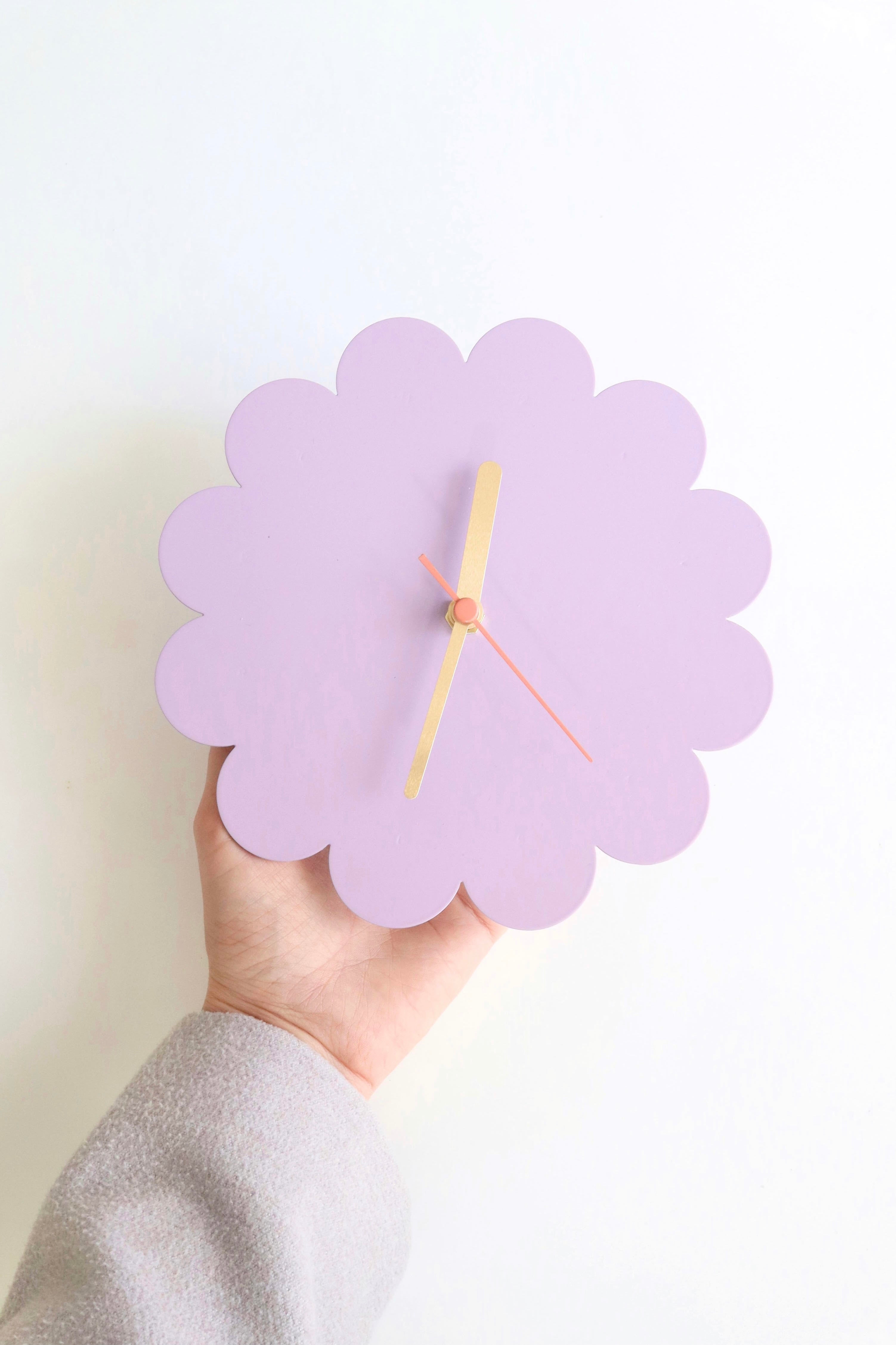 Petal Clock - Lilac - Growme Melbourne
