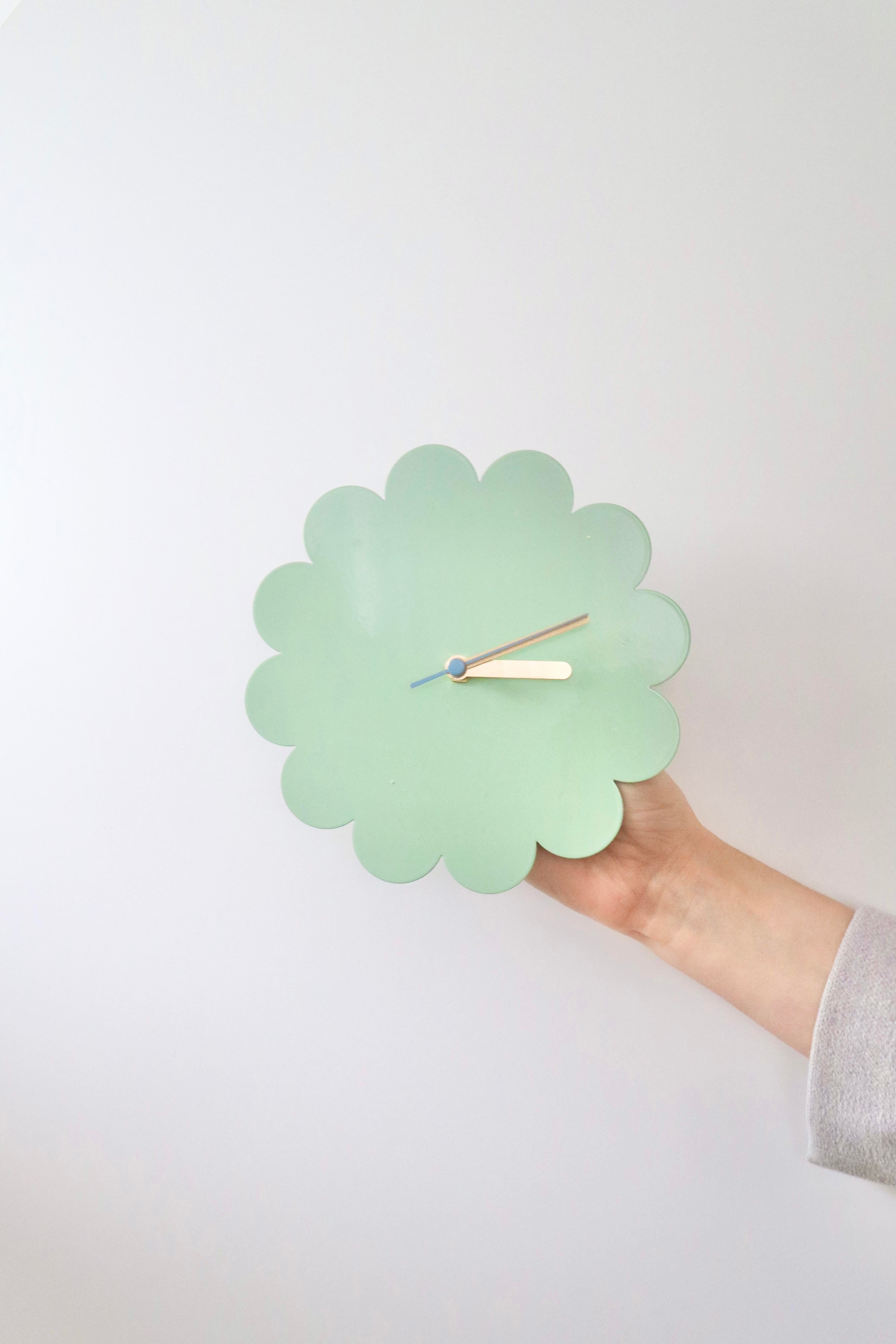 Petal Clock - Mint - Growme Melbourne