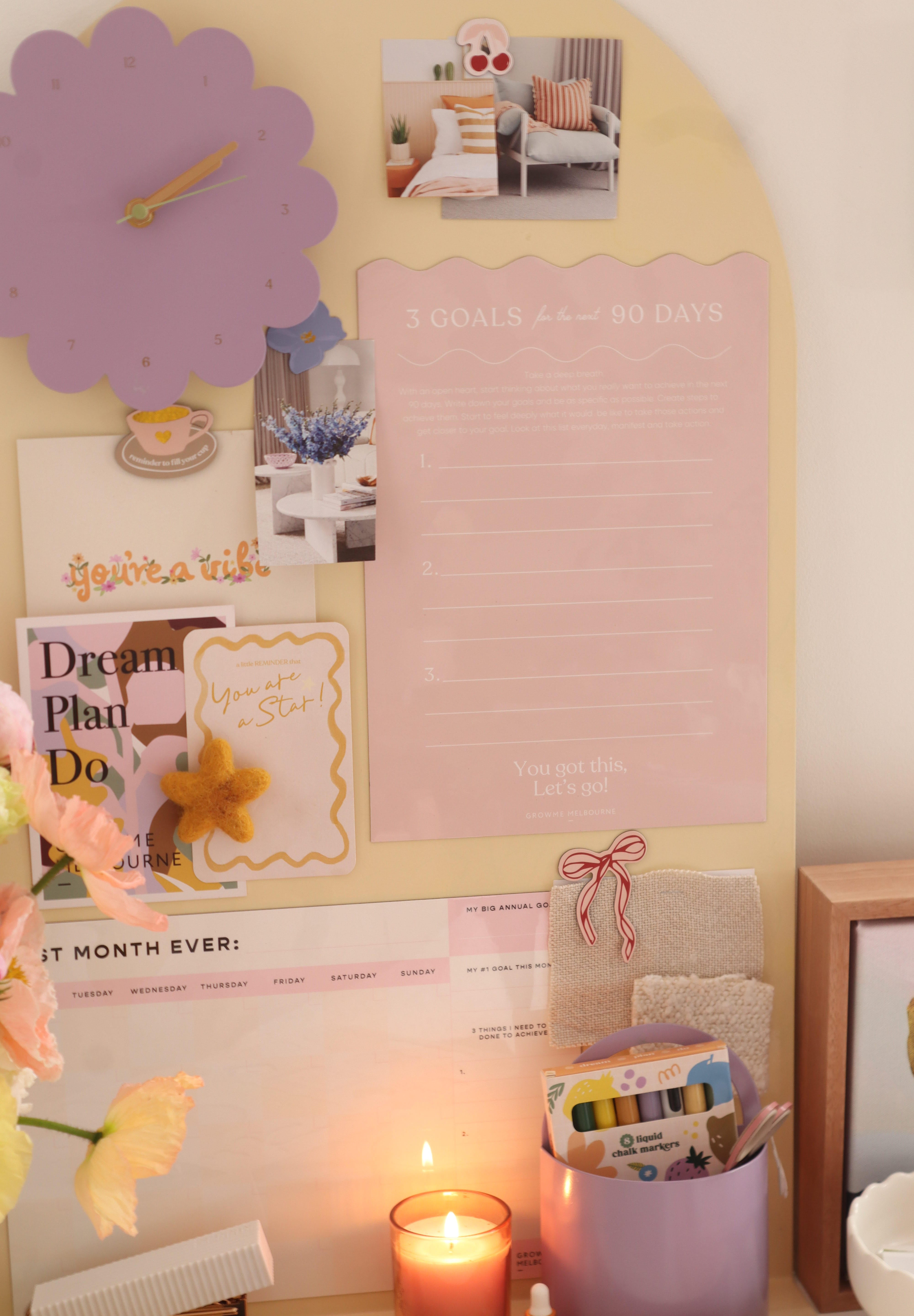 90 Day Planner - Wave Peach