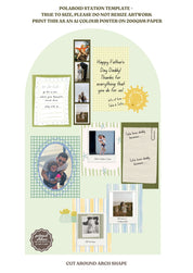 Fathers Day Collage Template (Canva file)