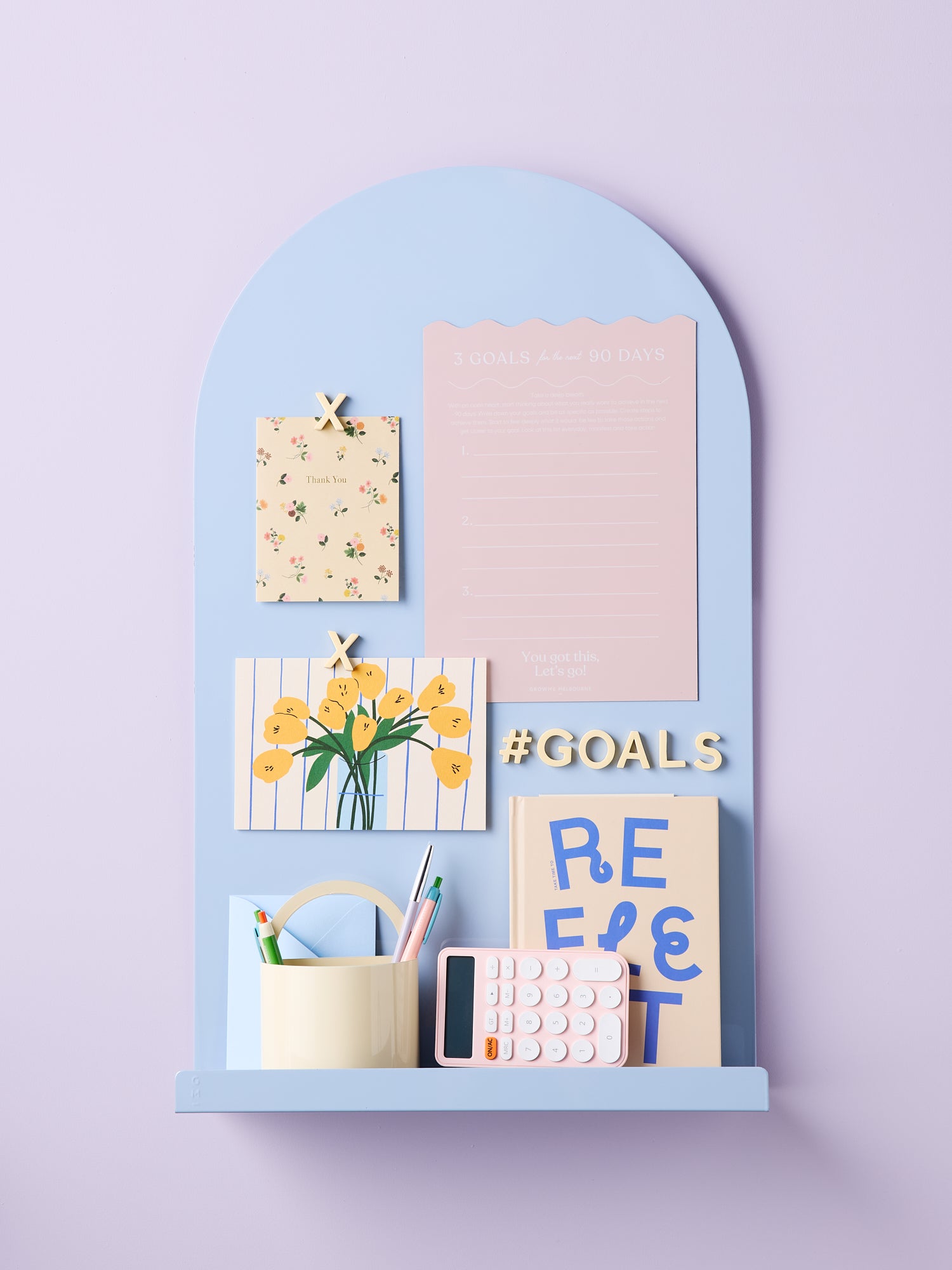 Moodyboard Magnetic Board- Misty Blue