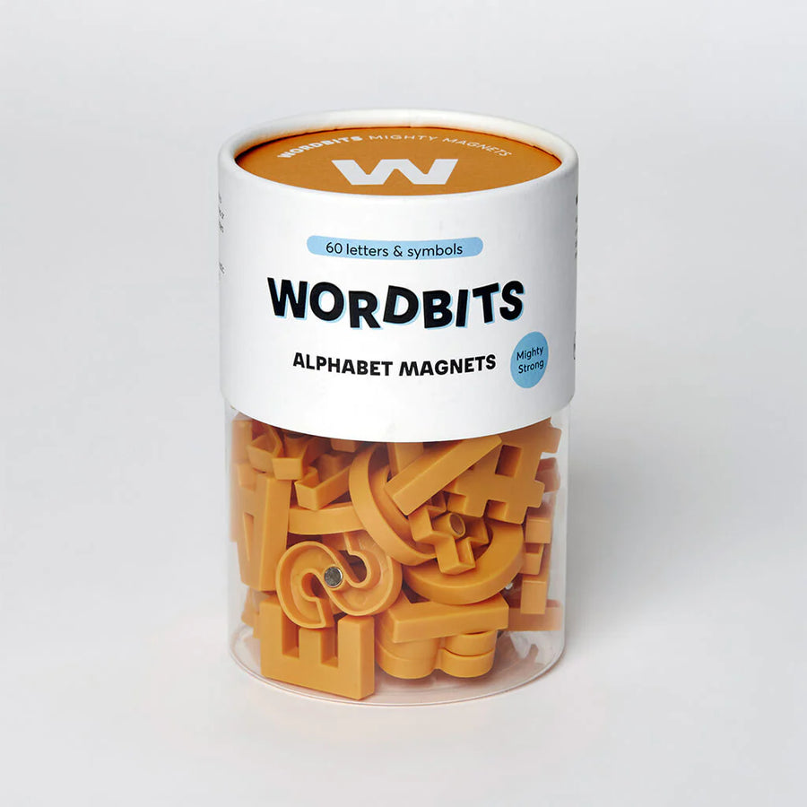 Wordbits Alphabet Magnets - Mustard - Growme Melbourne