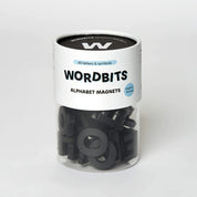 Wordbits Alphabet Magnets - Black - Growme Melbourne