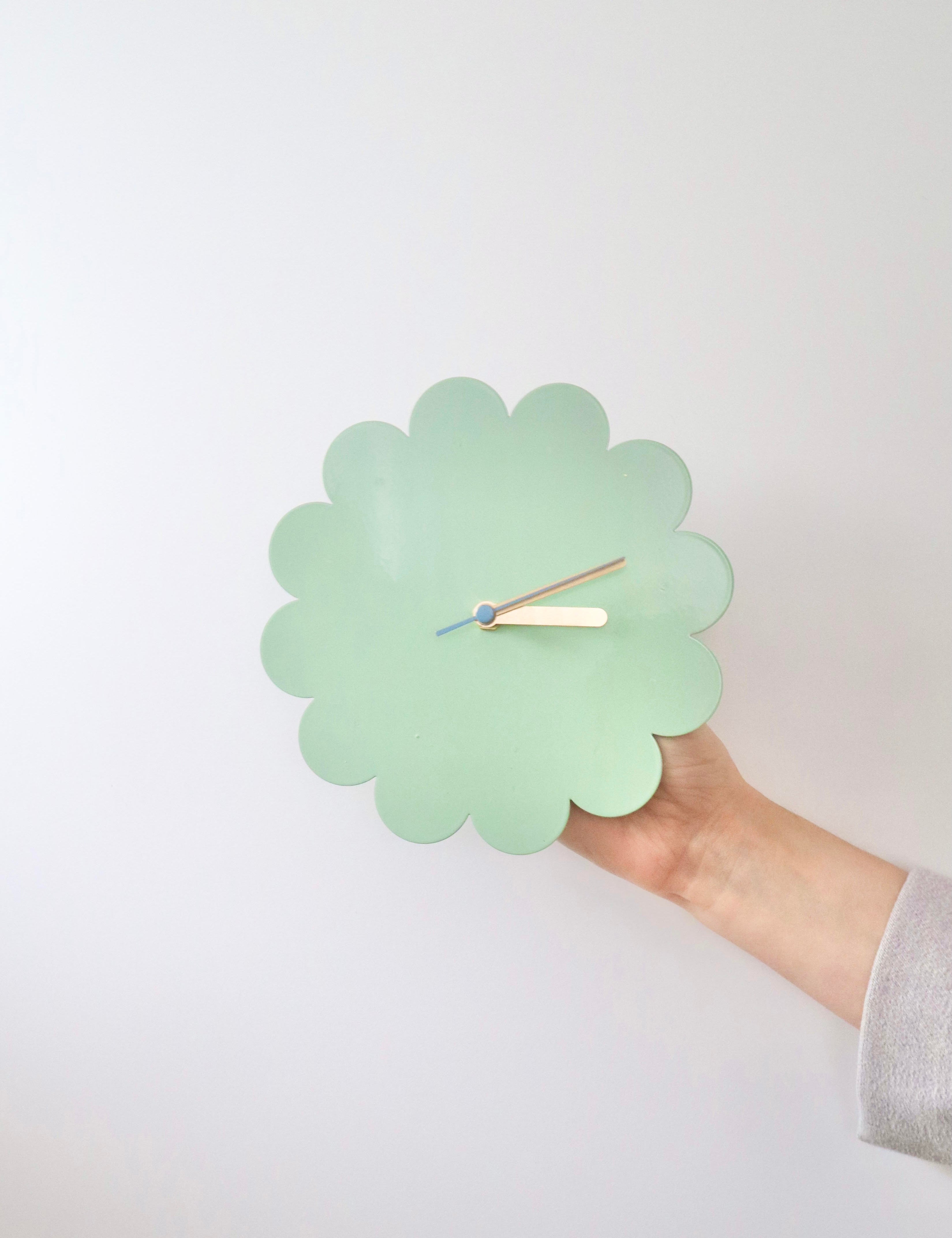 Petal Clock - Mint - Growme Melbourne